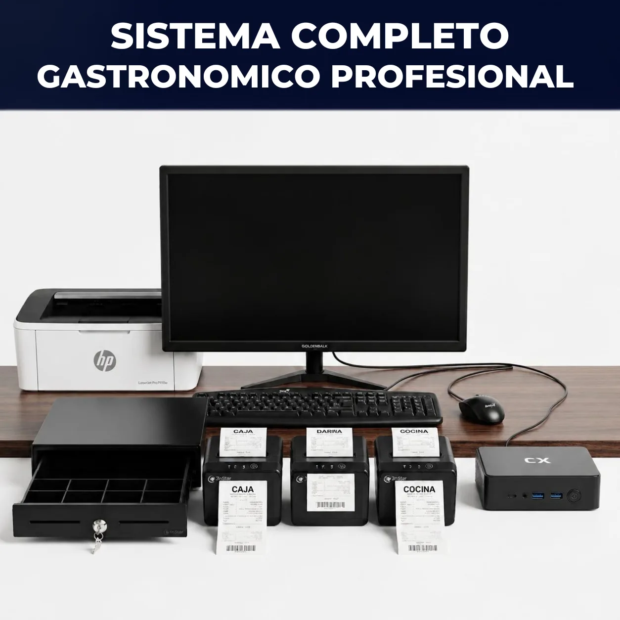 Sistema Completo para Restaurantes y Bares: PC, Comanderas (Caja, Barra, Cocina) y App Mozos