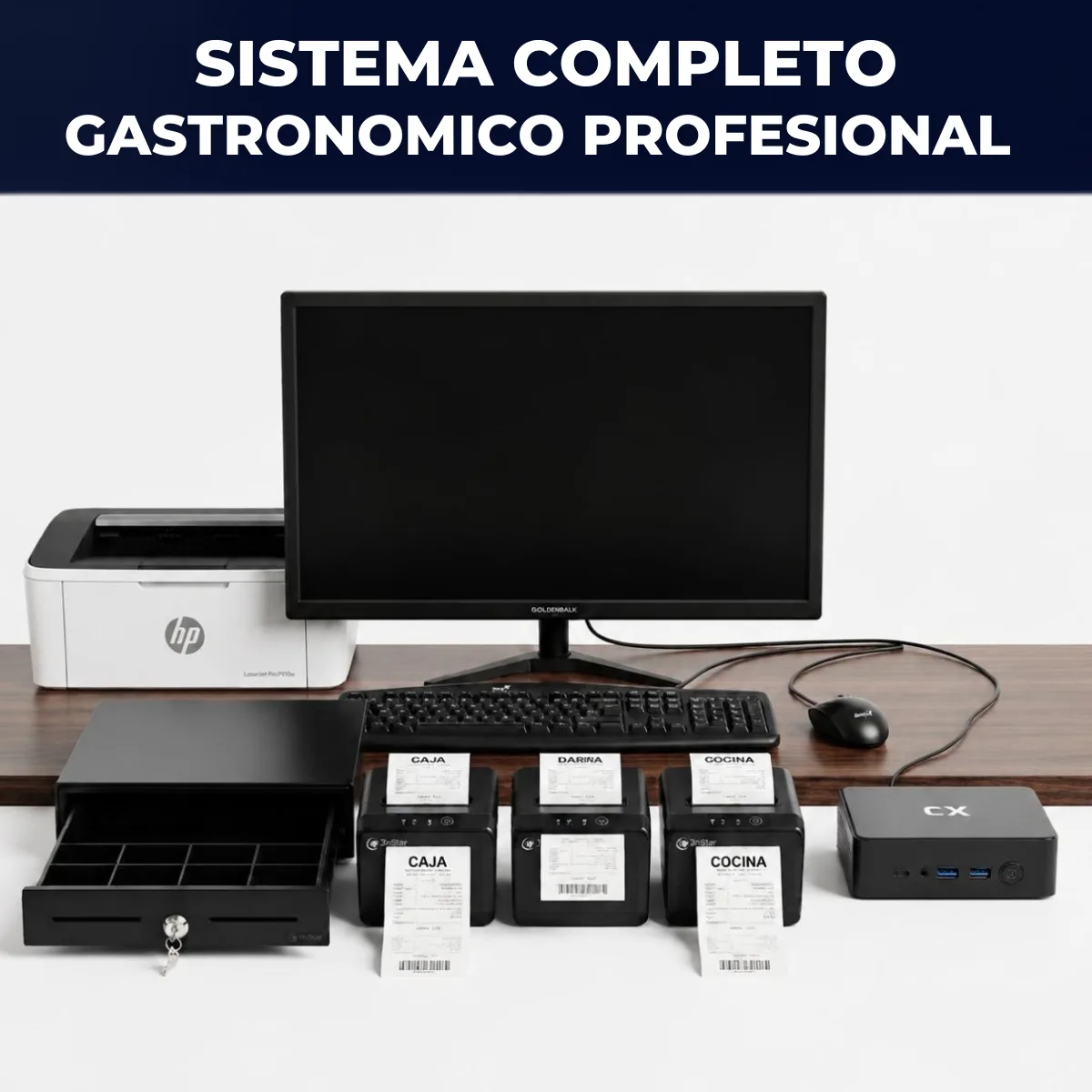 Sistema Completo para Restaurantes y Bares: PC, Comanderas (Caja, Barra, Cocina) y App Mozos