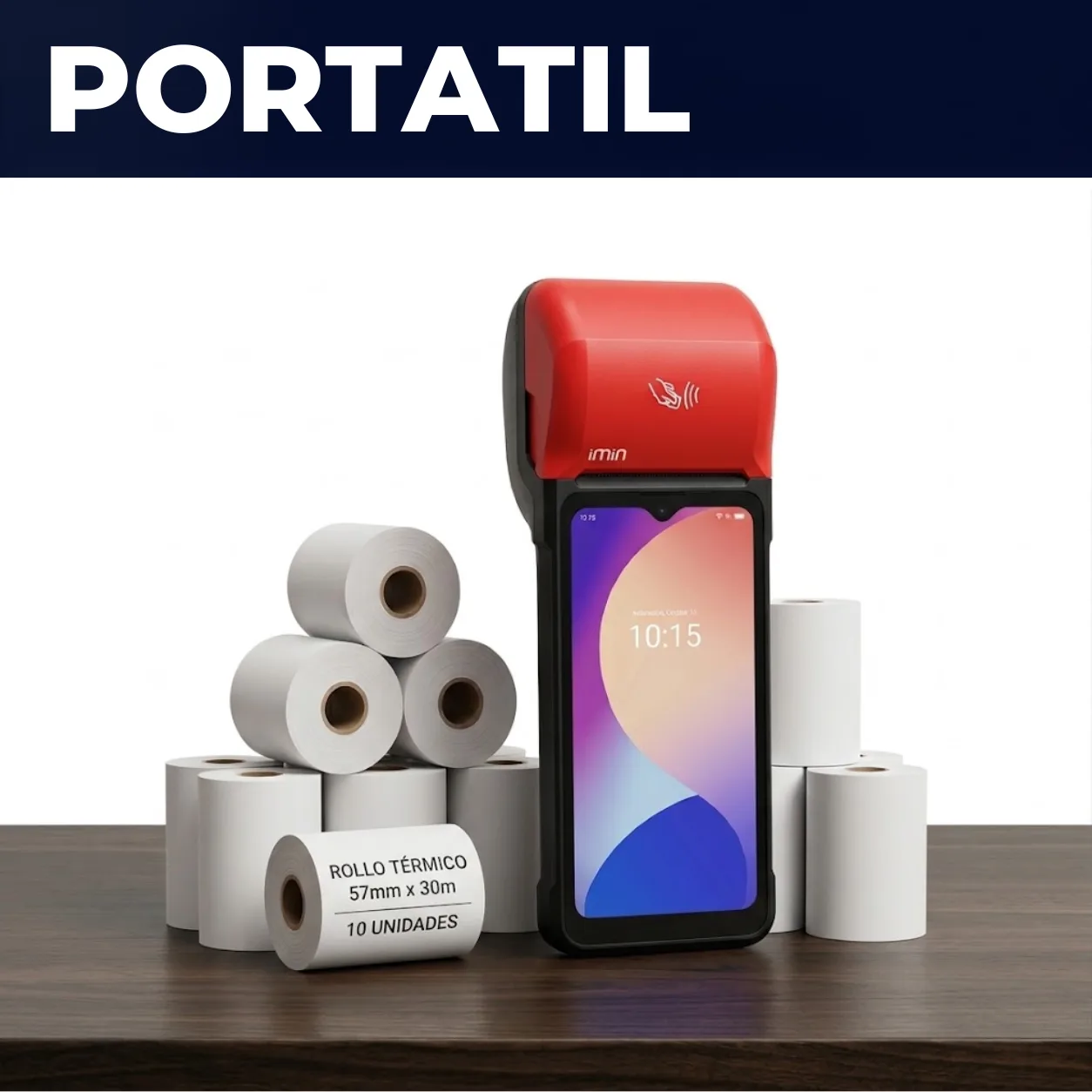 Facturador Electrónico Portátil GoBerry PRO + 10 Rollos de Papel