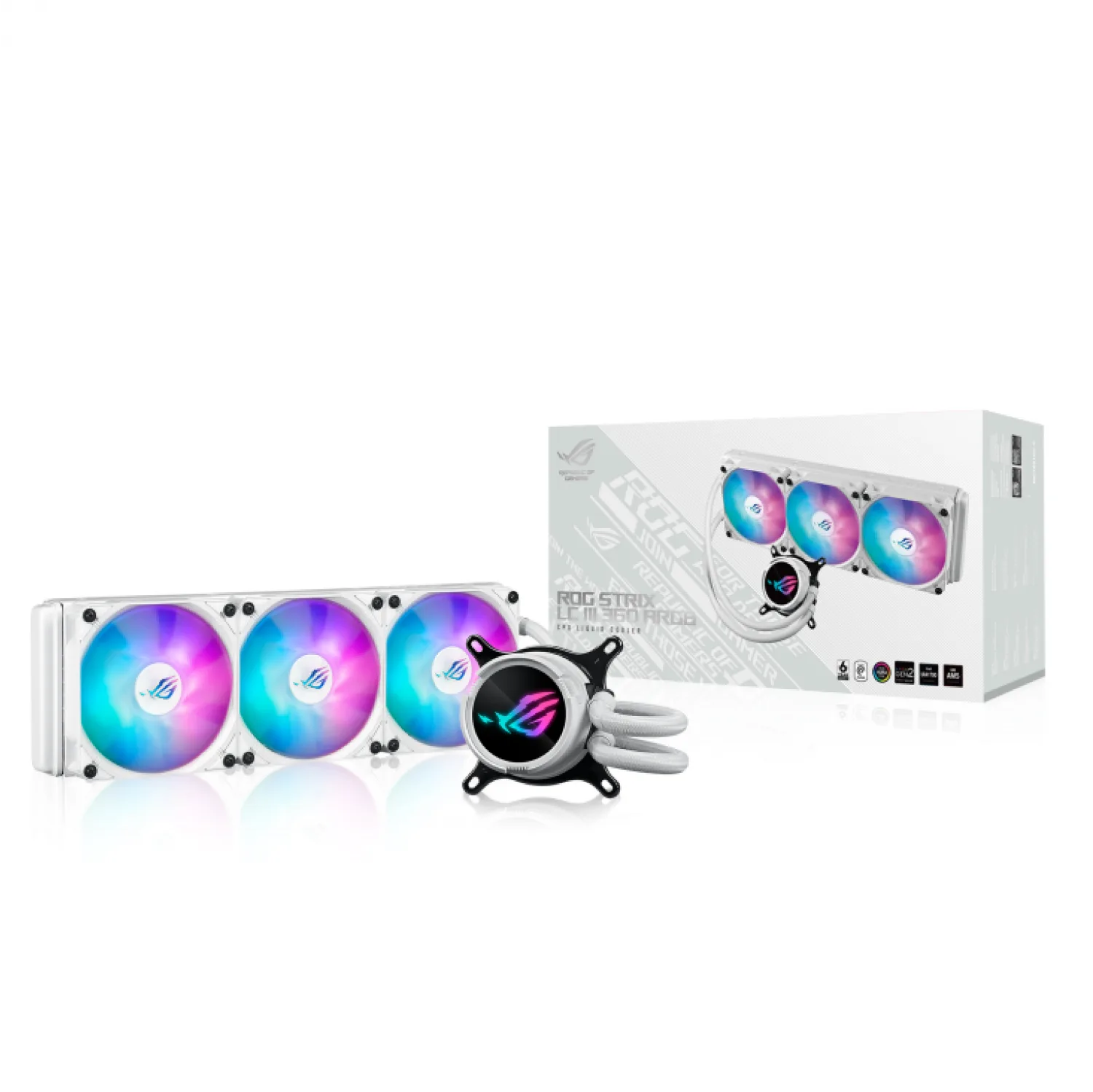 WATER COOLER ASUS ROG STRIX LC III 360 ARGB WHITE