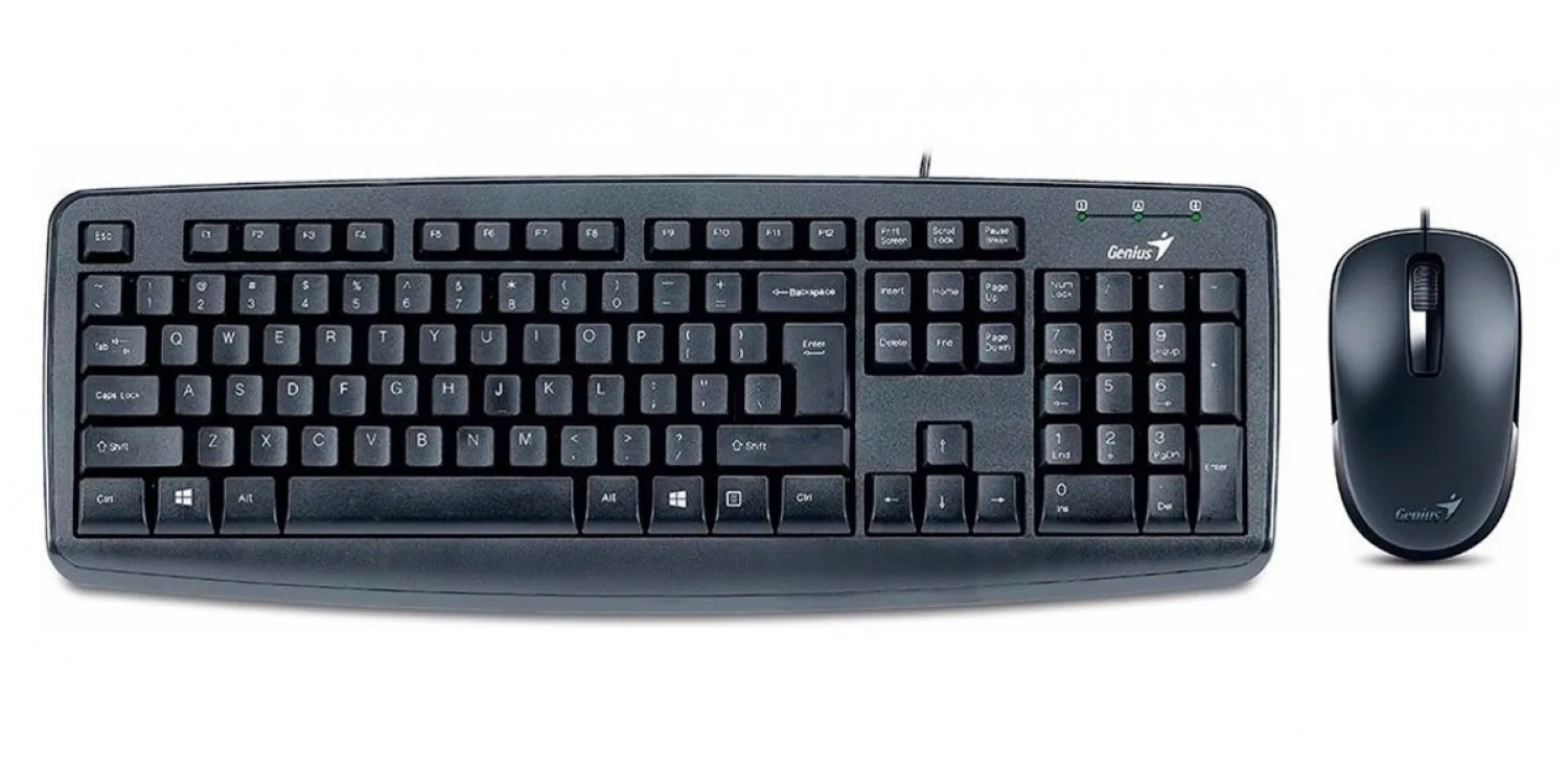 OUTLET TECLADO GENIUS + MOUSE KM-130 USB