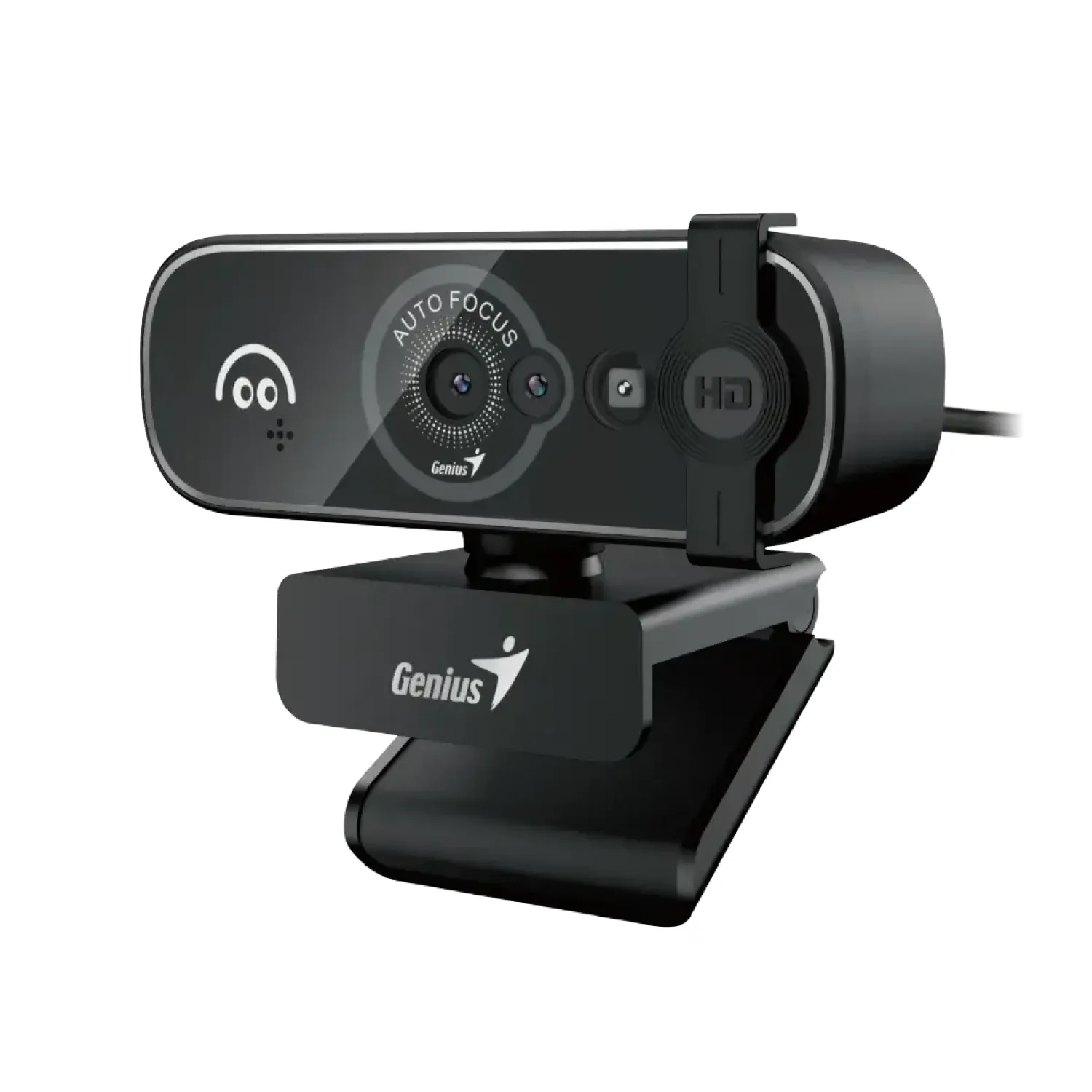 WEBCAM GENIUS FACECAM OPEN BLACK FHD - CON TAPA - WINDOWS HELLO