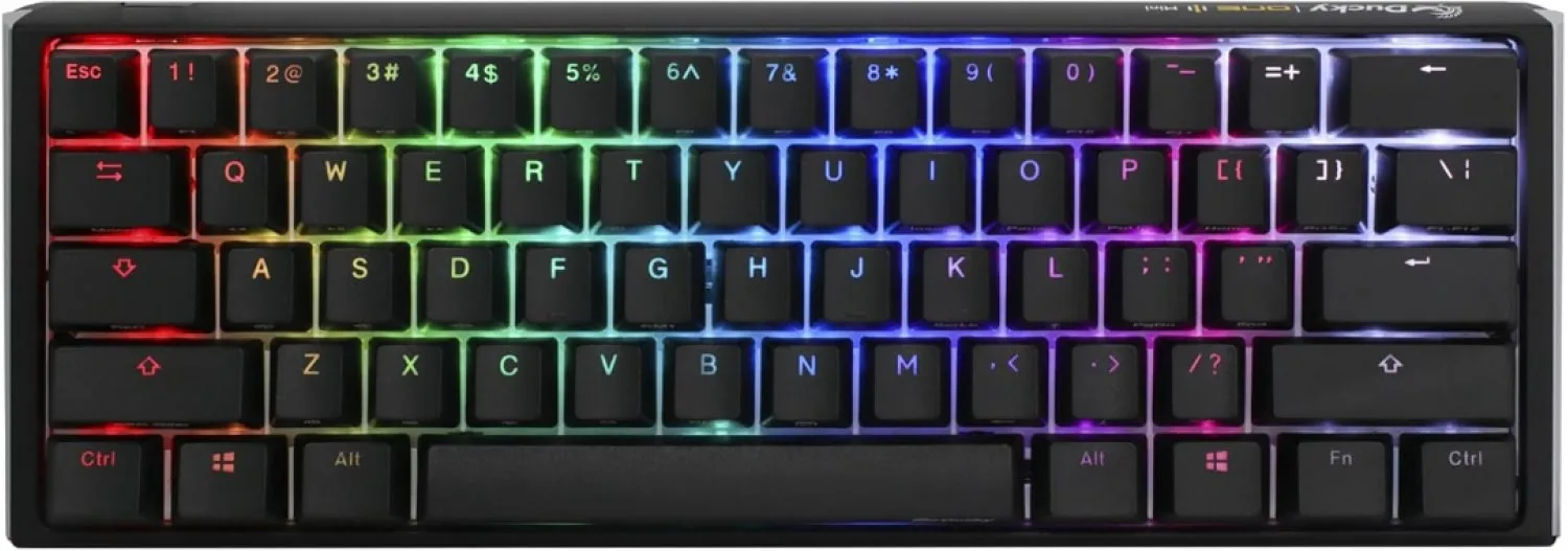 TECLADO MECANICO DUCKY ONE 3 MINI - HOTSWAP - CHERRY MX RED - RGB