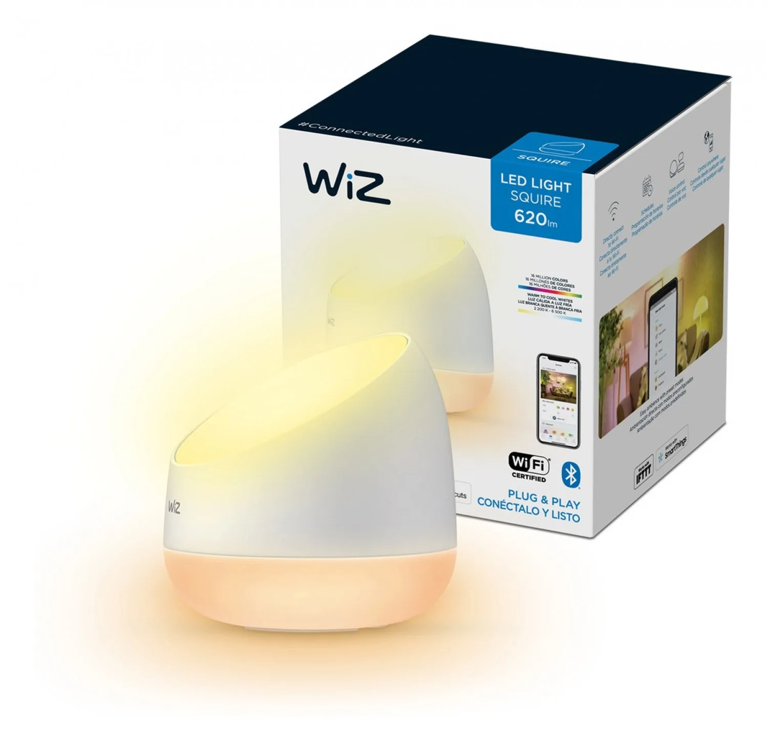 LAMPARA WIZ HUE WI-FI BLE PORTABLE SQUIRE TYPE C